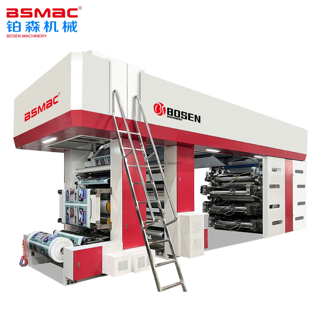 BSHCI 8 Renkli Yüksek Hızlı Uydu Fleksografik Baskı Makinesi