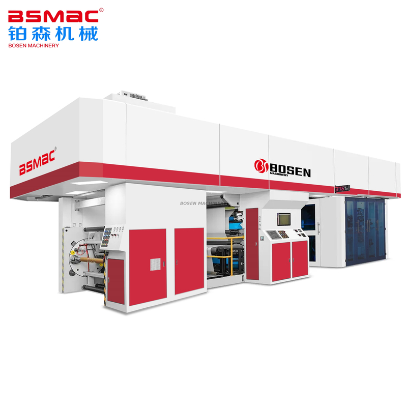 BSTHCI 6 Renkli Full Servo Sleeve Tipi Fleksografik Baskı Makinesi