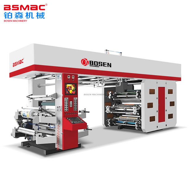 BSHCI6 Serisi Yüksek Hızlı Merkezi Tamburlu Fleksografik Baskı Makinesi
