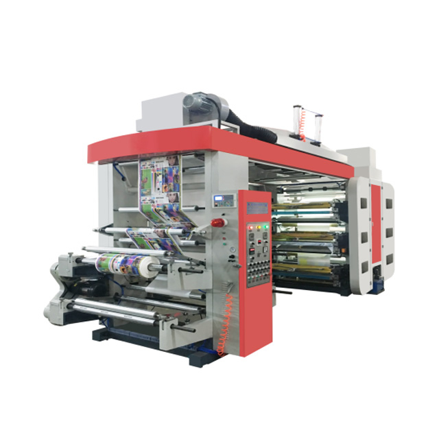 Çin'de Yüksek Hızlı 6 Renk Yeni Fleksografik Baskı Makinesi İmalatı 