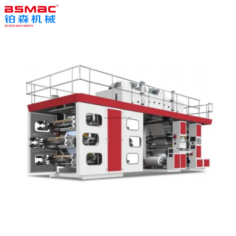 BSHCI Yüksek Hızlı Büyük Merkezi Tamburlu Fleksografik Baskı Makinesi