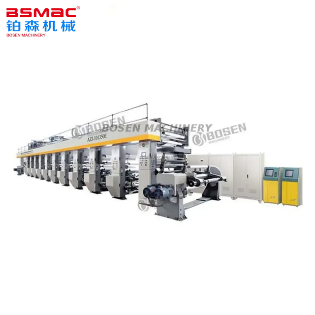 BSGAY-C8-800 Yüksek Hızlı Bilgisayarlı Register 8 Renk Gravür Baskı Makinası